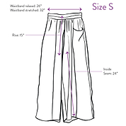 The Nayan Pant - Small - Upcycled Silk