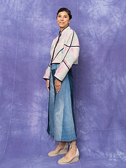 The Nadi Denim Flared Culotte Jeans - Medium