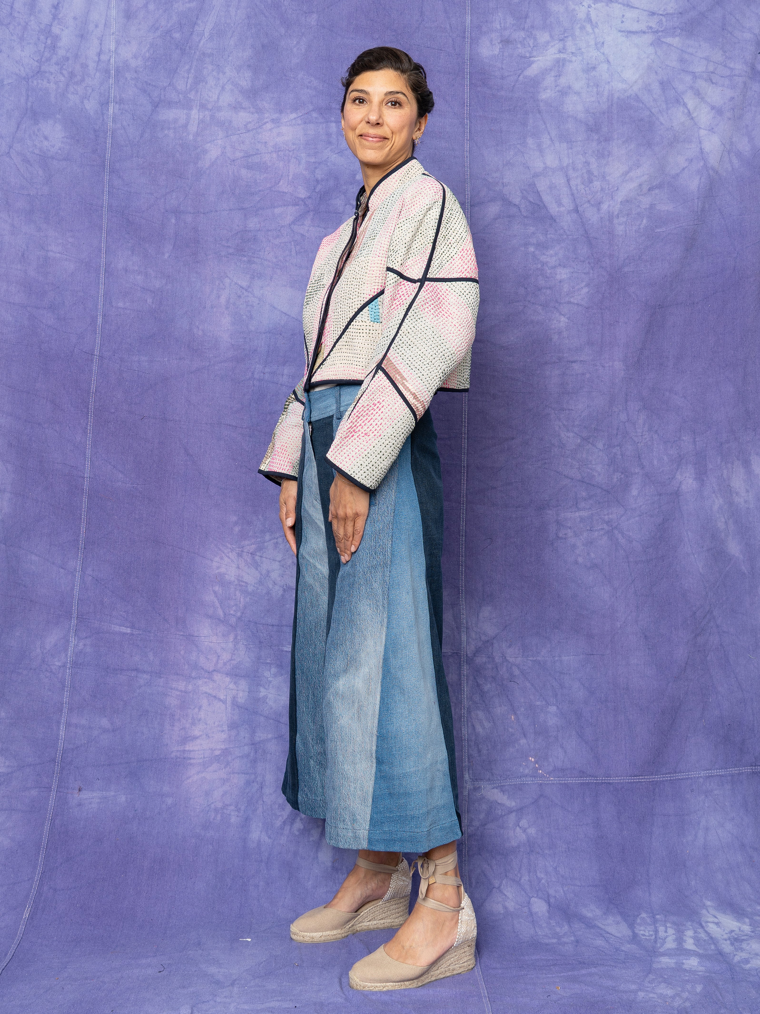 The Nadi Denim Flared Culotte Jeans - Medium