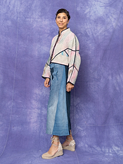 The Nadi Denim Flared Culotte Jeans - Medium