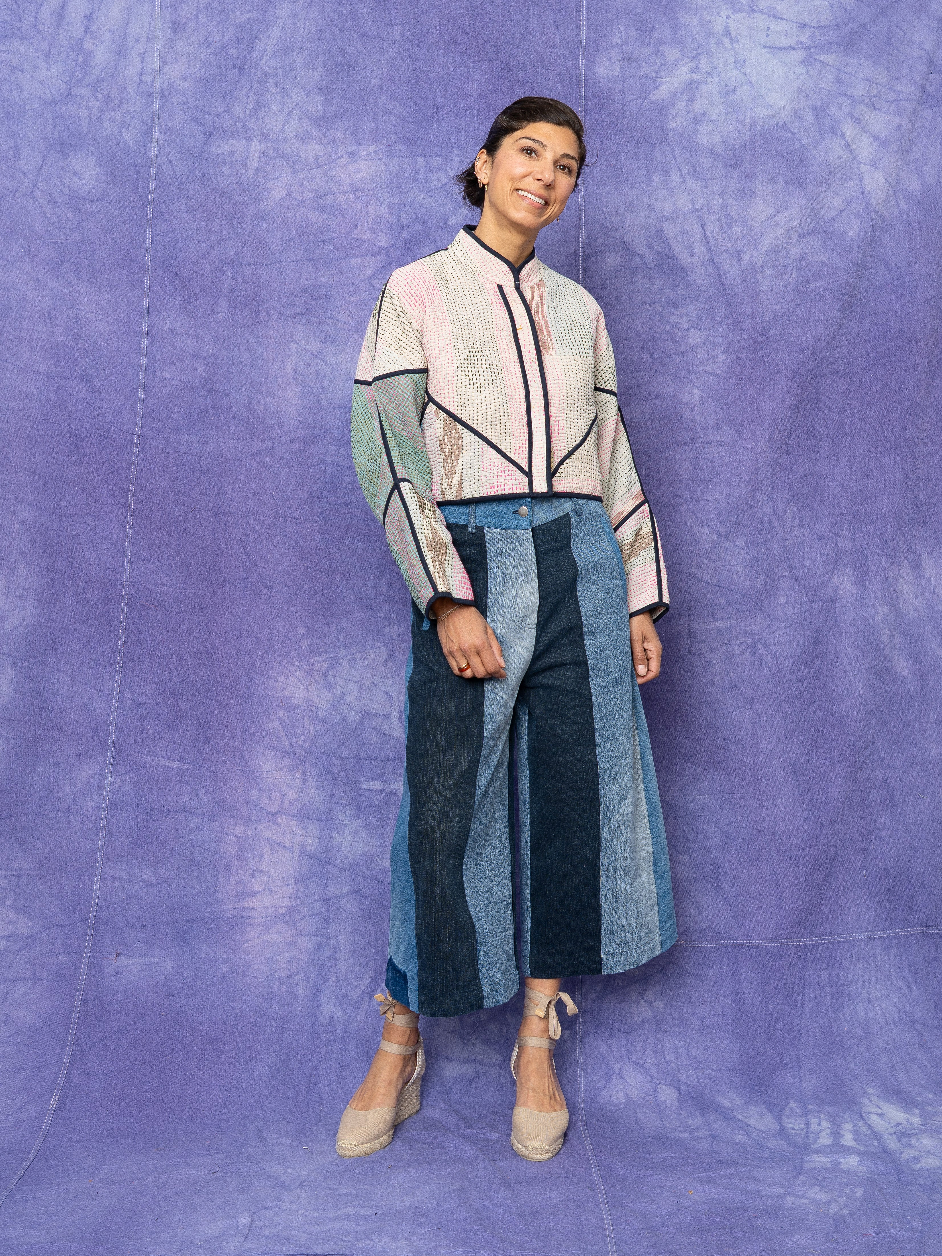The Nadi Denim Flared Culotte Jeans - Medium