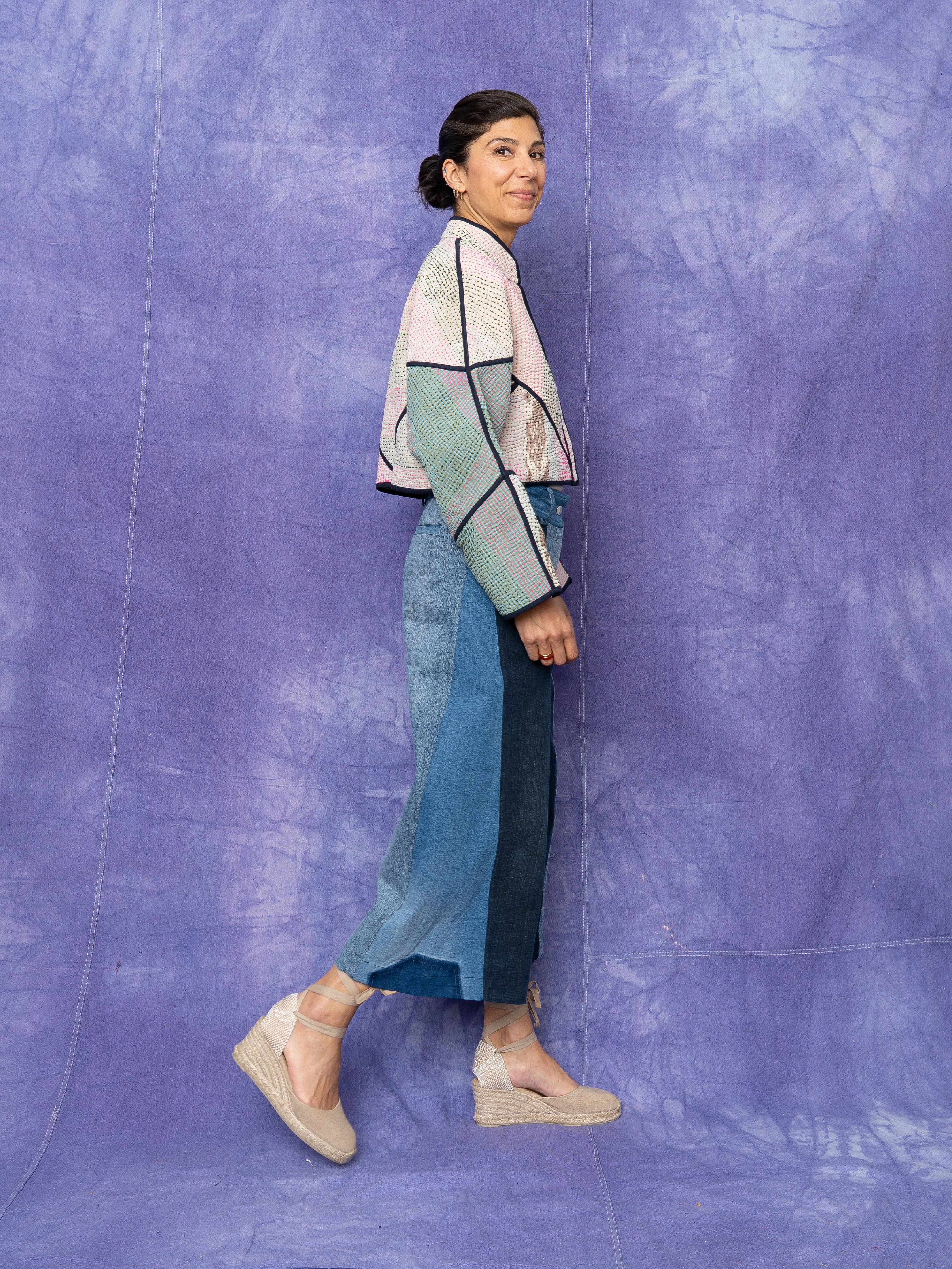 The Nadi Denim Flared Culotte Jeans - Medium