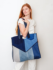 The Pasha Carryall Denim Tote Bag