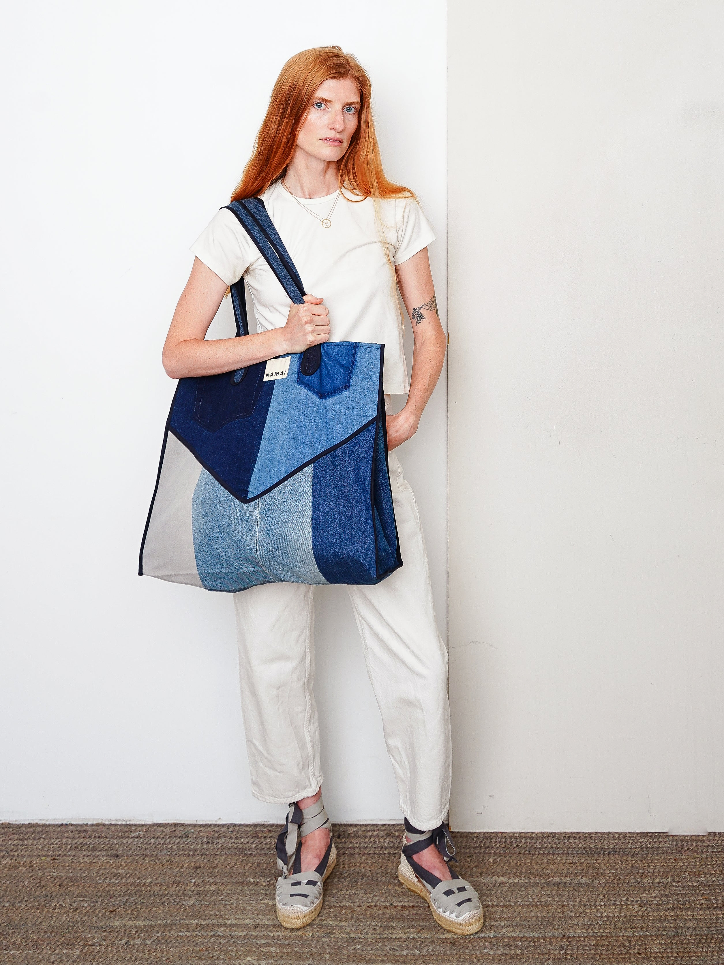 The Pasha Carryall Denim Tote Bag