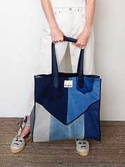 The Pasha Carryall Denim Tote Bag