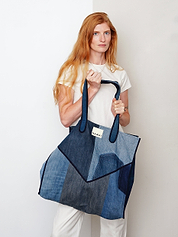 The Pasha Carryall Denim Tote Bag