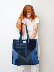 The Pasha Carryall Denim Tote Bag