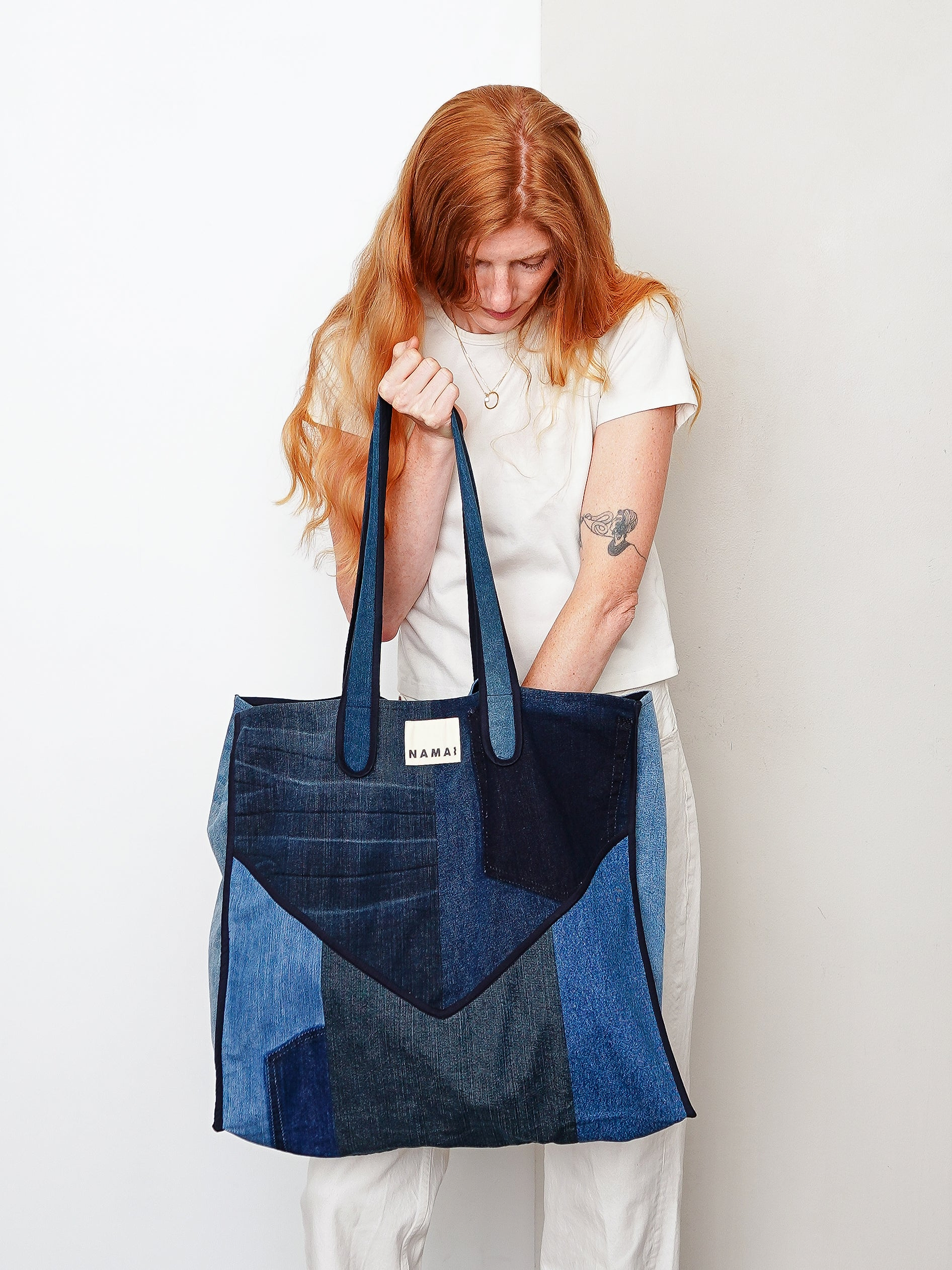 The Pasha Carryall Denim Tote Bag