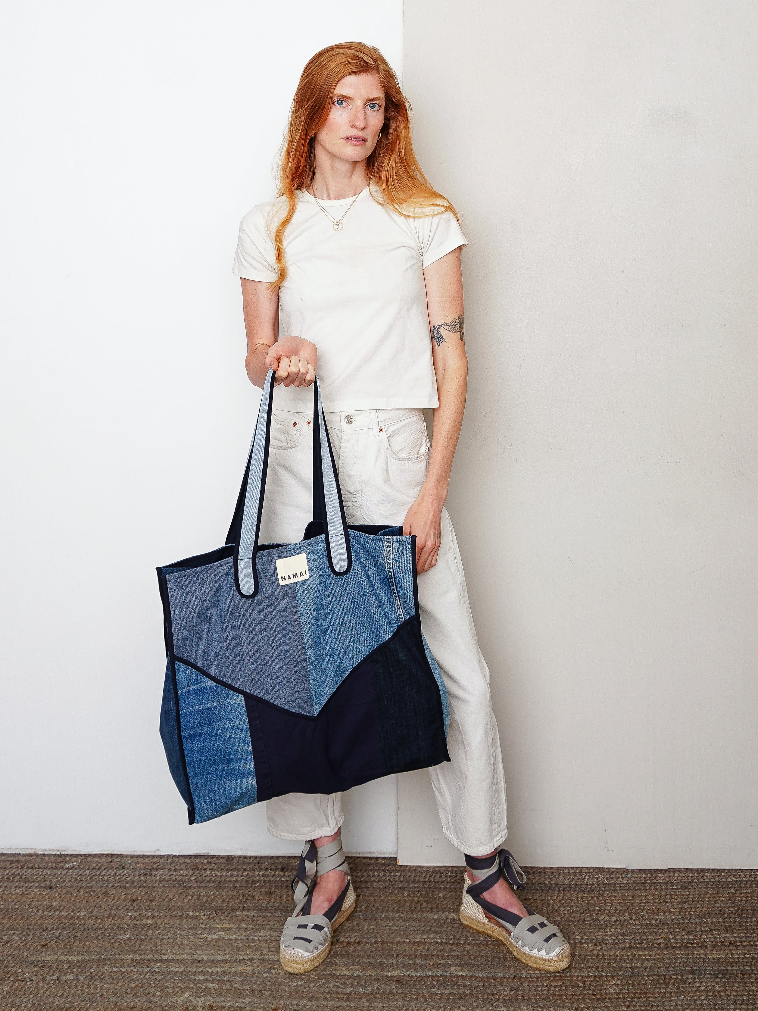 The Pasha Carryall Denim Tote Bag