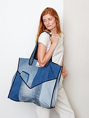 The Pasha Carryall Denim Tote Bag