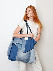 The Pasha Carryall Denim Tote Bag