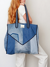 The Pasha Carryall Denim Tote Bag