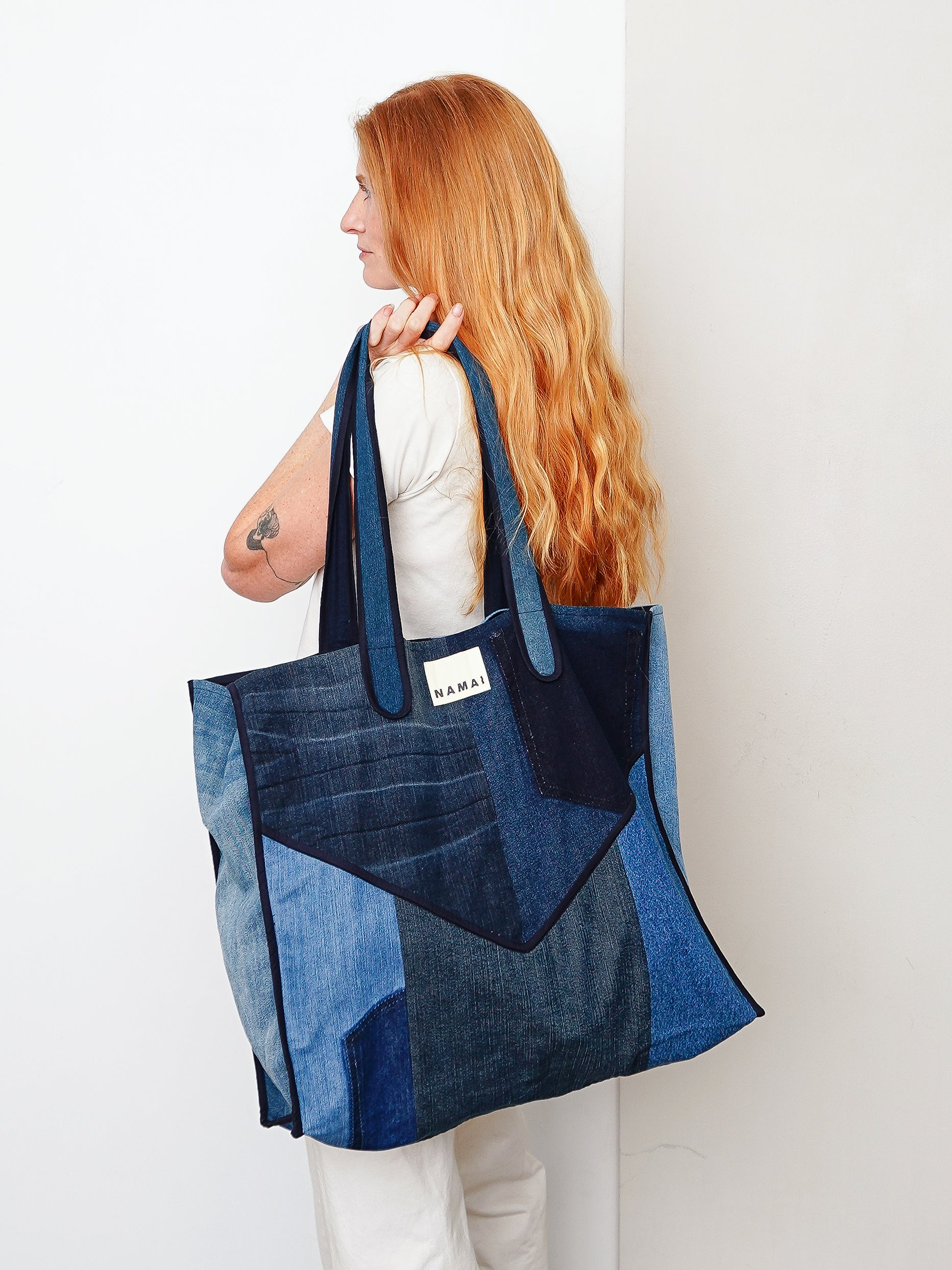 The Pasha Carryall Denim Tote Bag