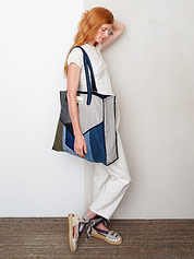 The Pasha Carryall Denim Tote Bag