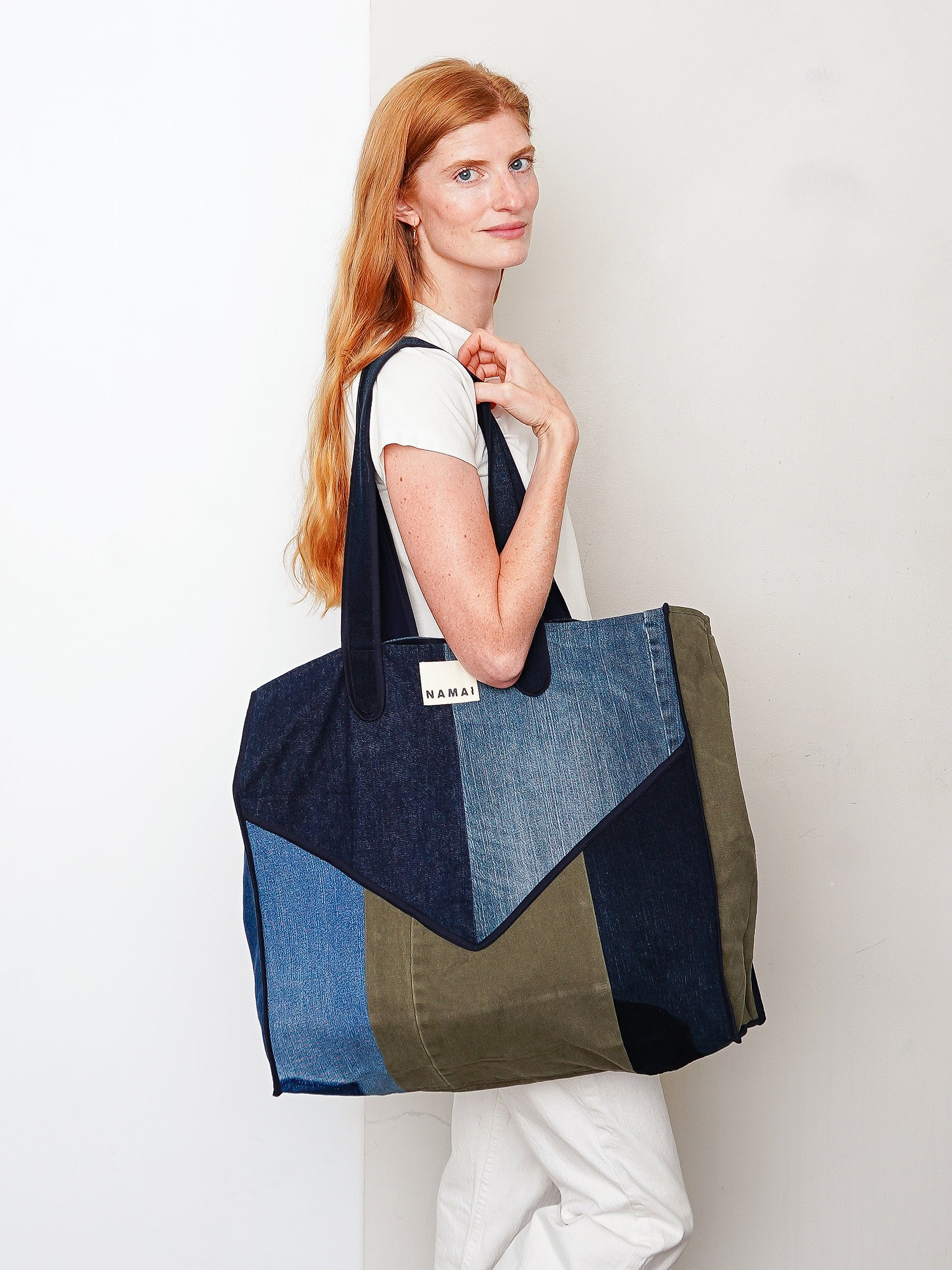 The Pasha Carryall Denim Tote Bag