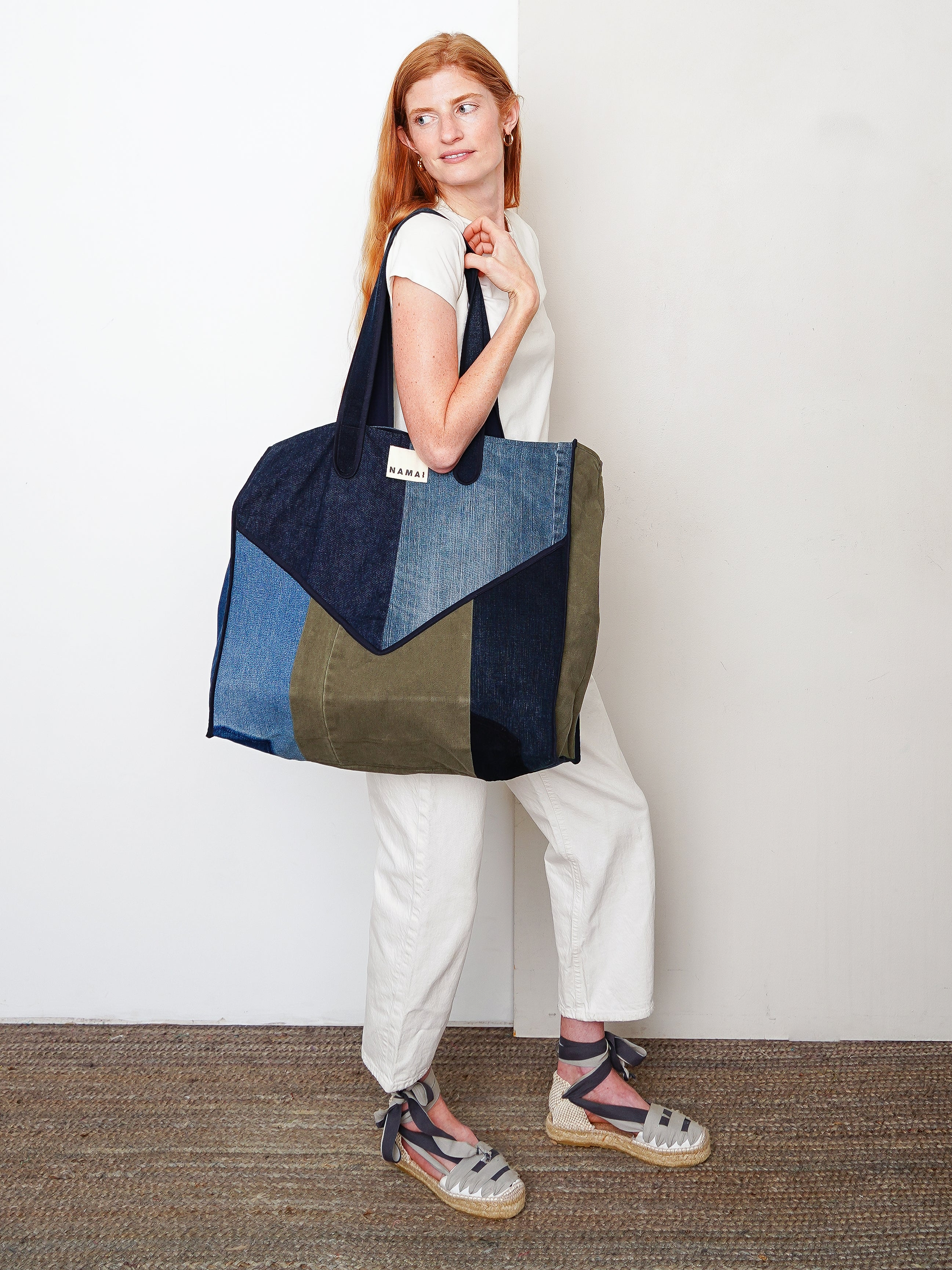 The Pasha Carryall Denim Tote Bag