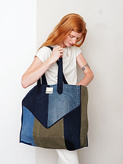 The Pasha Carryall Denim Tote Bag