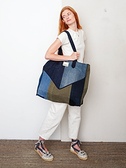 The Pasha Carryall Denim Tote Bag