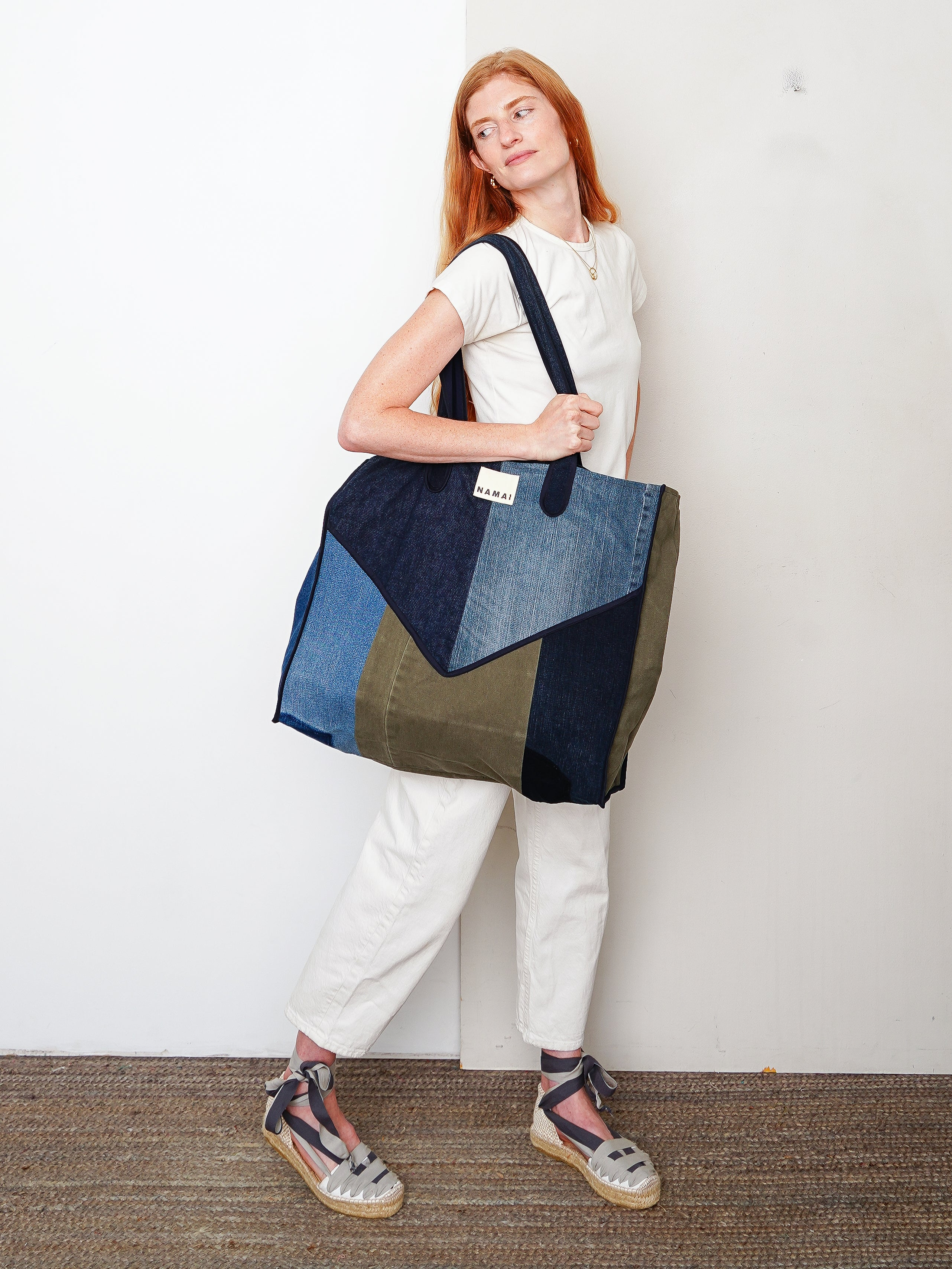 The Pasha Carryall Denim Tote Bag