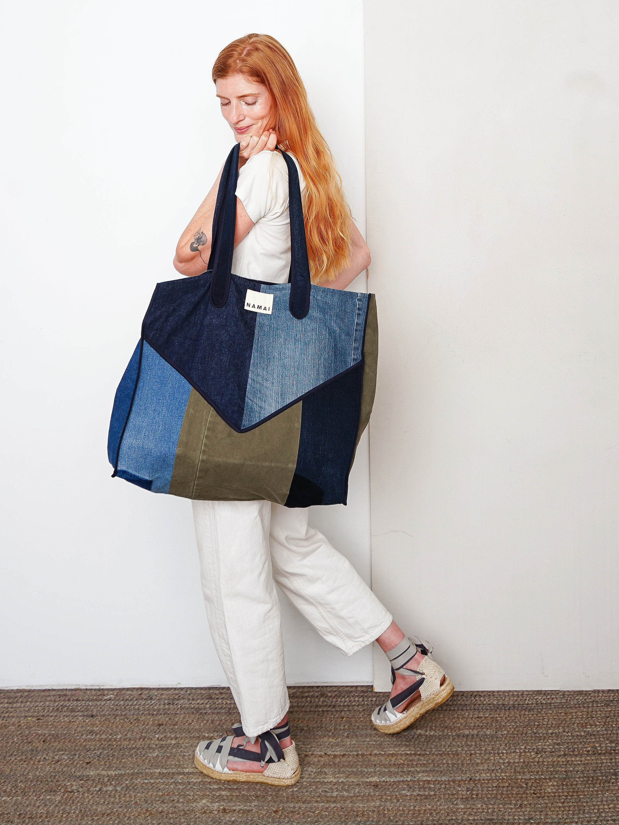 The Pasha Carryall Denim Tote Bag
