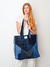 The Pasha Carryall Denim Tote Bag