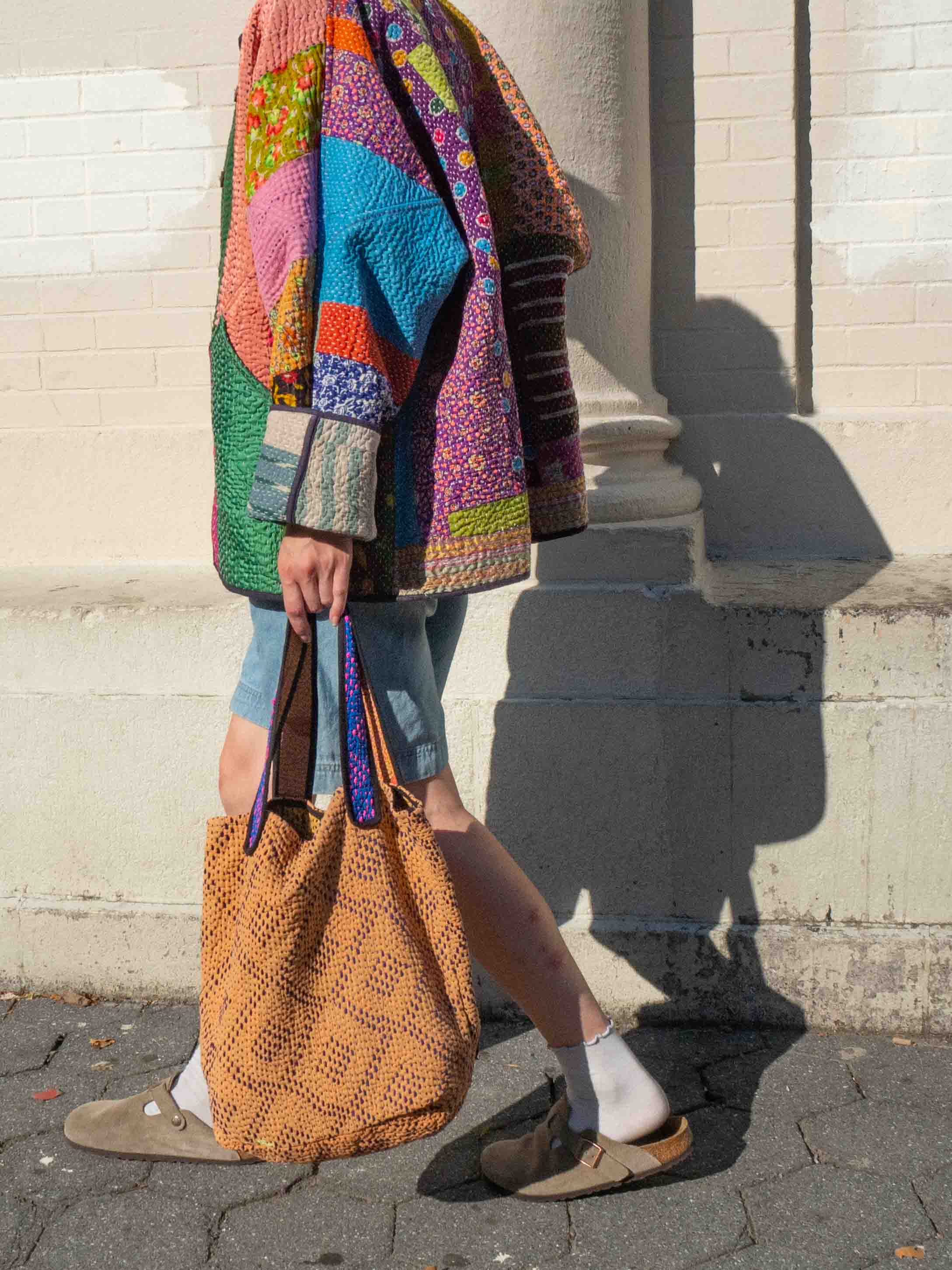 バッグ NAMAI The Falu Quilted Kanteen Bag The Faiza Quilted Kantha Belt Bag – NAMAI