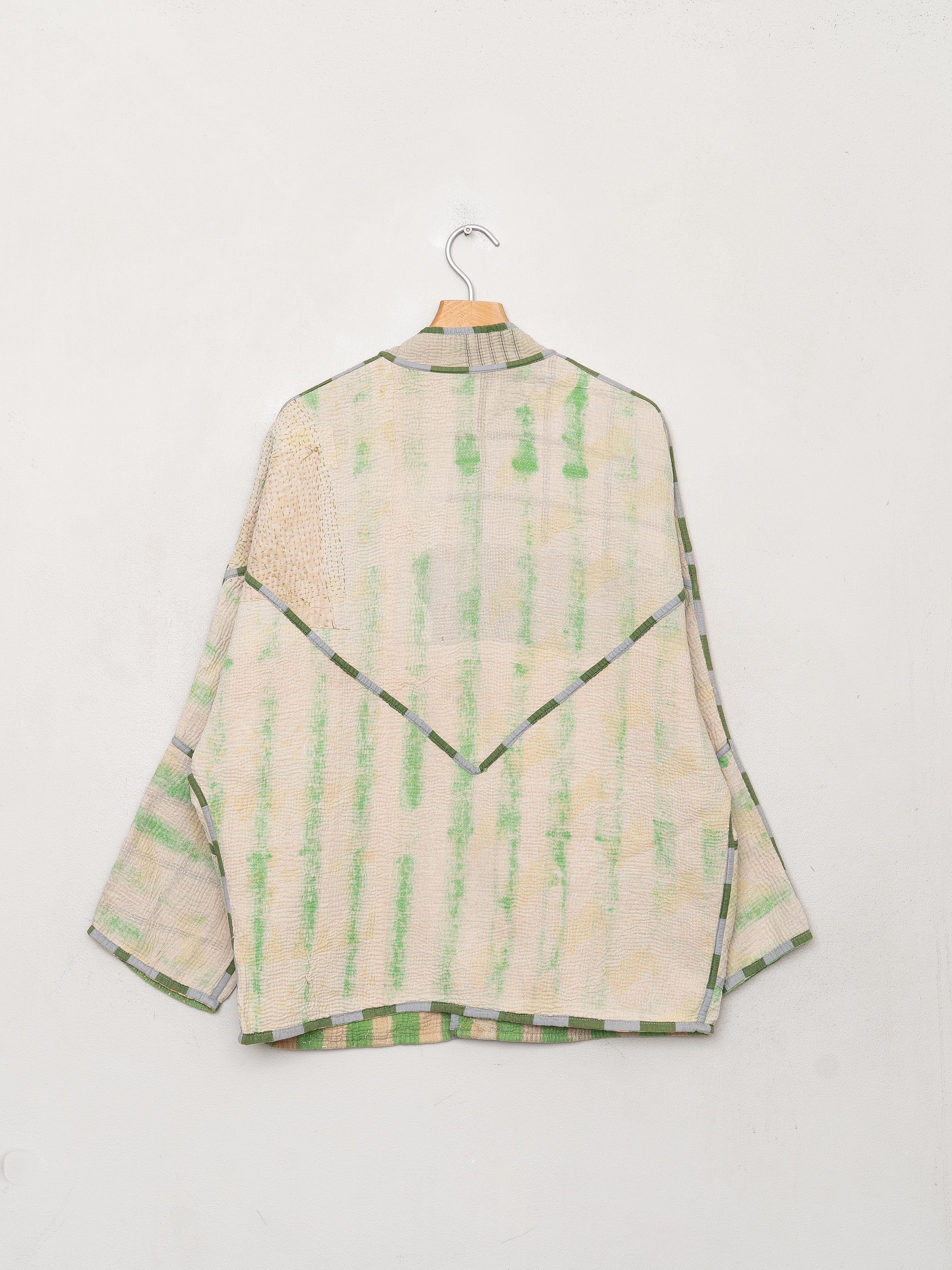 The Ishani Quilted Patchwork Kantha Jacket