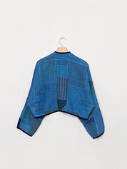 The Kaira Cropped Patchwork Ralli Quilt Jacket