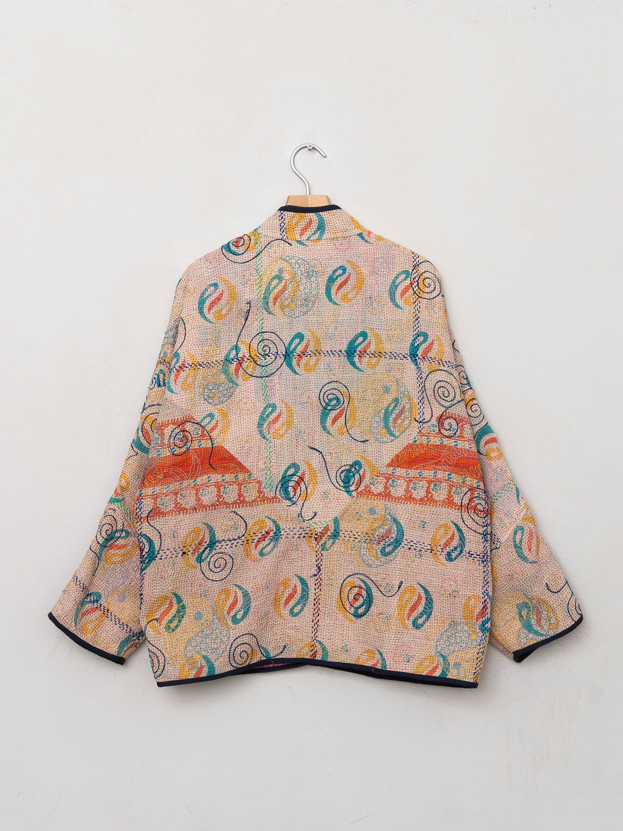 The Ladhiya Quilted Suzani Kantha Jacket