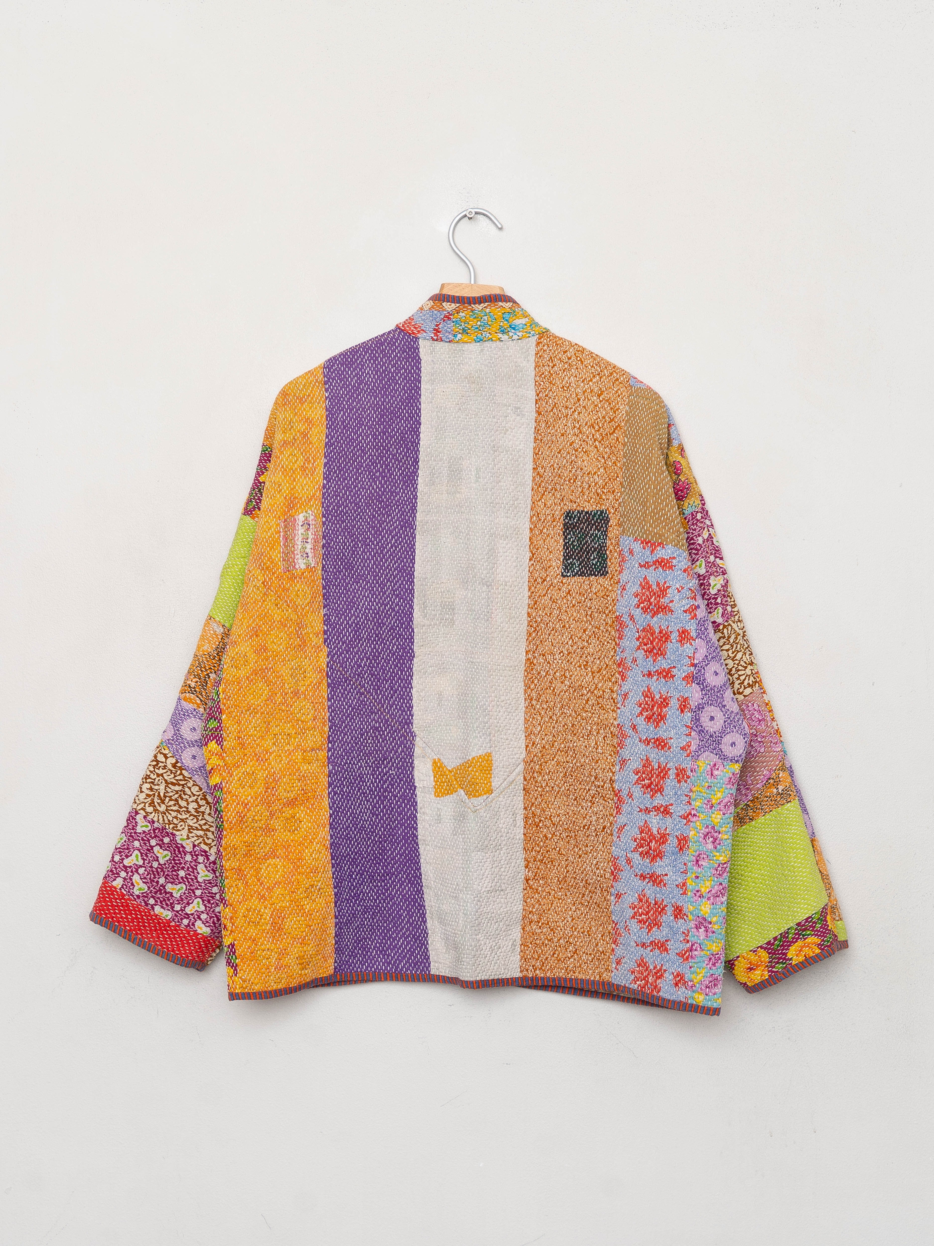 The Ladhiya Quilted Patchwork Kantha Jacket