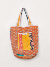 The Xoti II Zero-Waste Quilted Kantha Bag