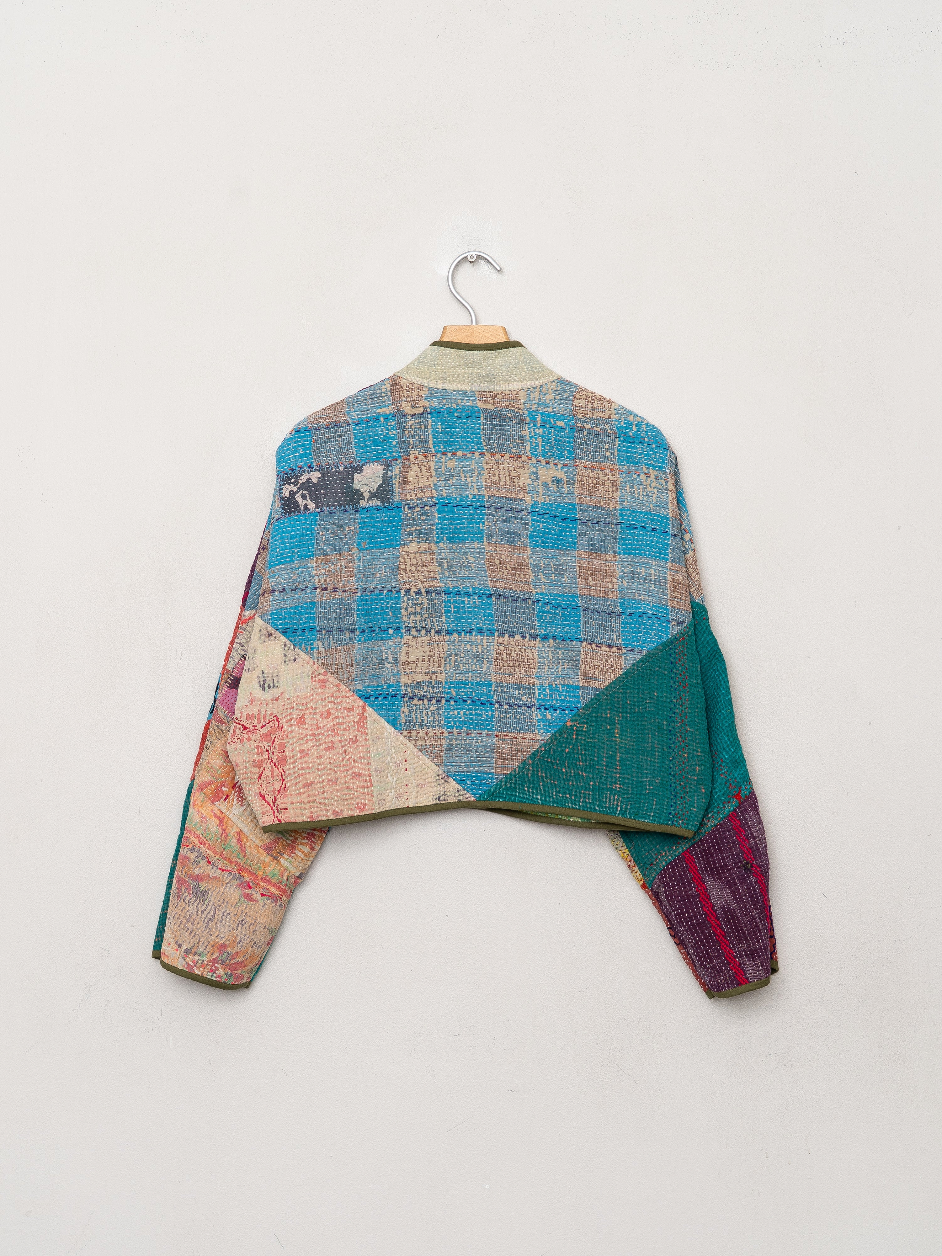 The Kaira Cropped Quilted Patchwork Kantha Jacket Wholesale