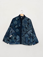 The Ladhiya Denim Suzani Jacket - Small