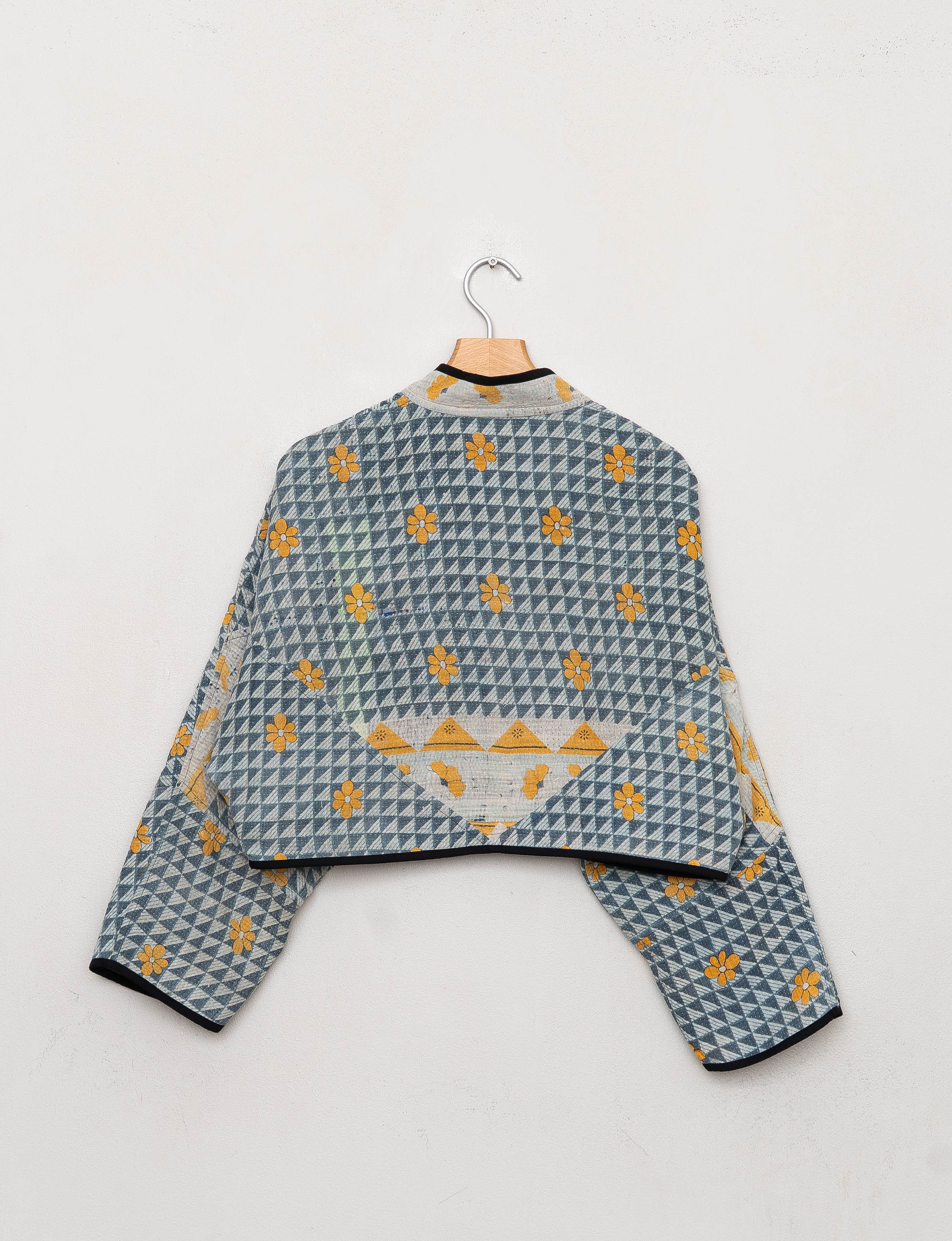 The Kaira Cropped Quilted Patchwork Kantha Jacket Wholesale