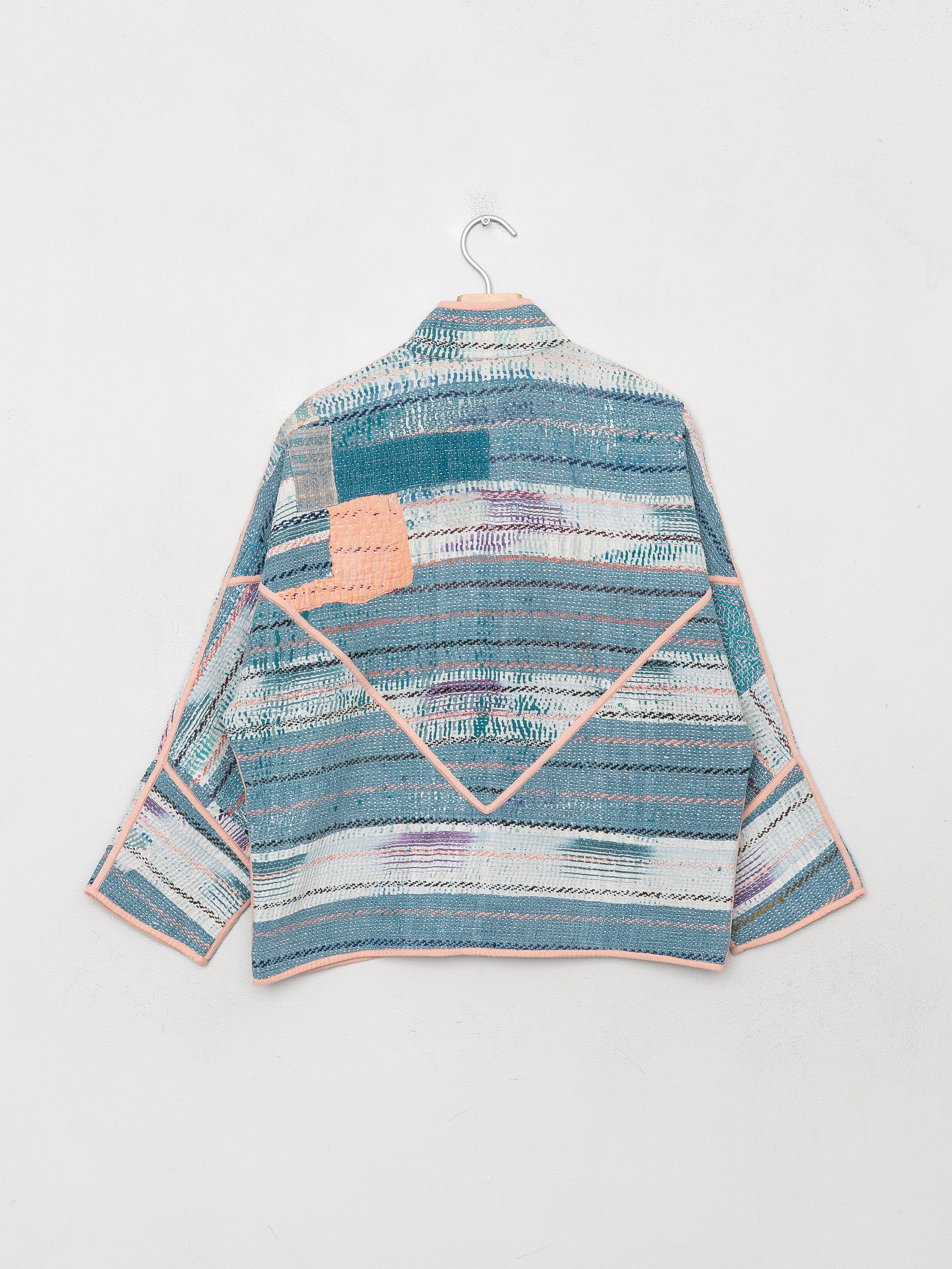The Ladhiya Petite Quilted Patchwork Kantha Jacket