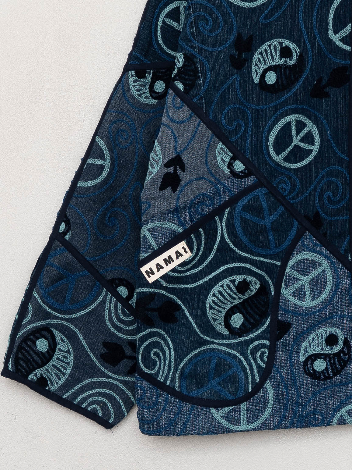 The Ladhiya Denim Suzani Jacket - Small