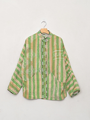 The Ishani Quilted Patchwork Kantha Jacket