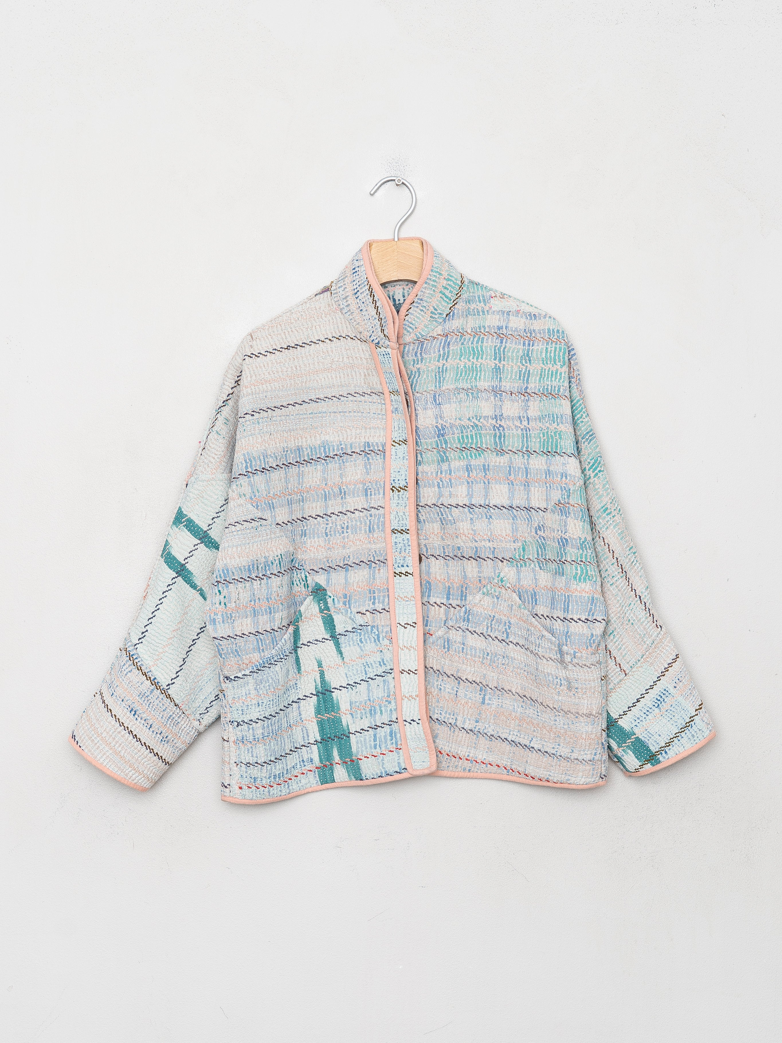 The Ladhiya Petite Quilted Patchwork Kantha Jacket