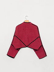 The Kaira Cropped Suzani Cut Out Kantha Jacket