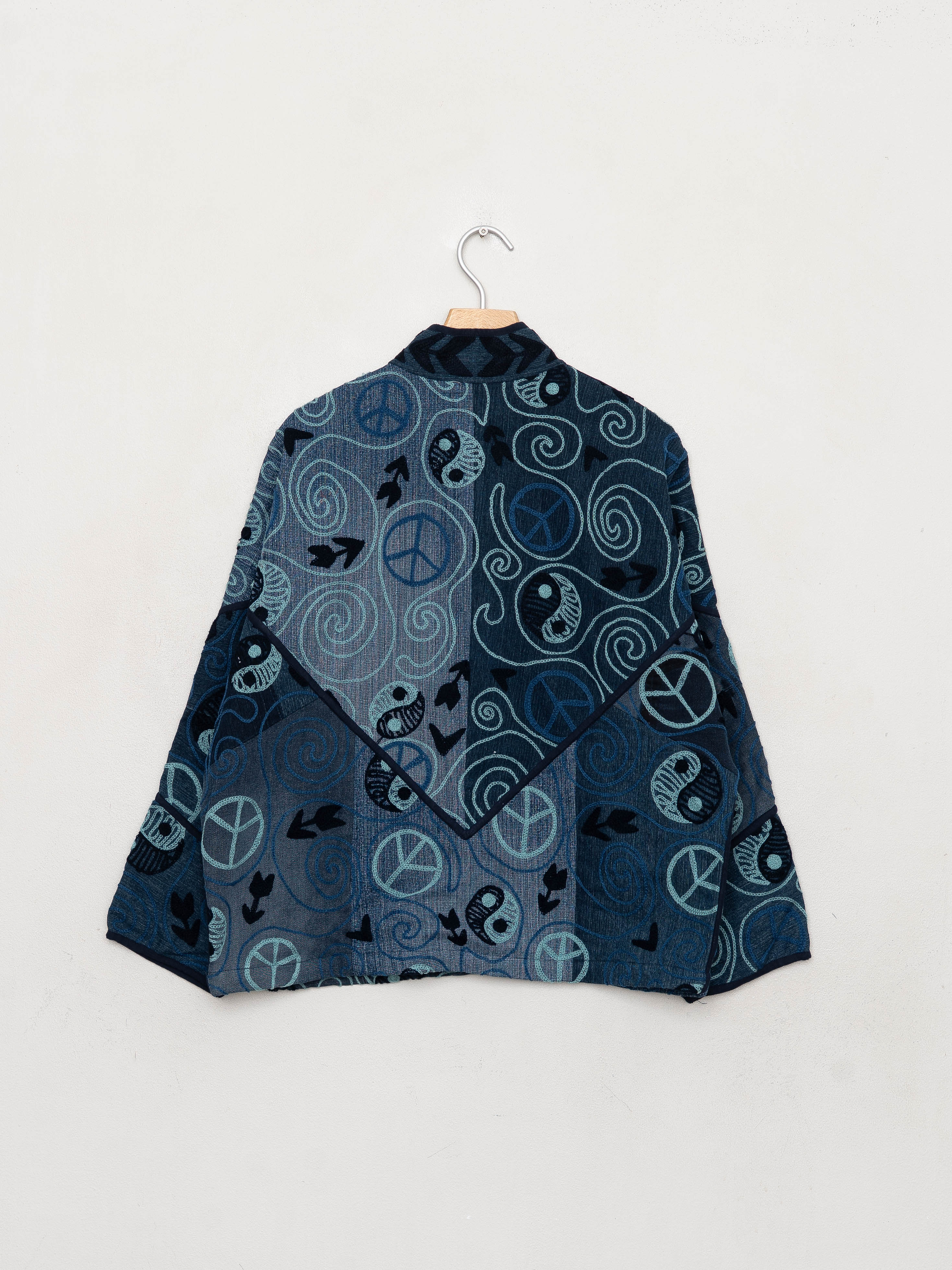 The Ladhiya Denim Suzani Jacket - Small