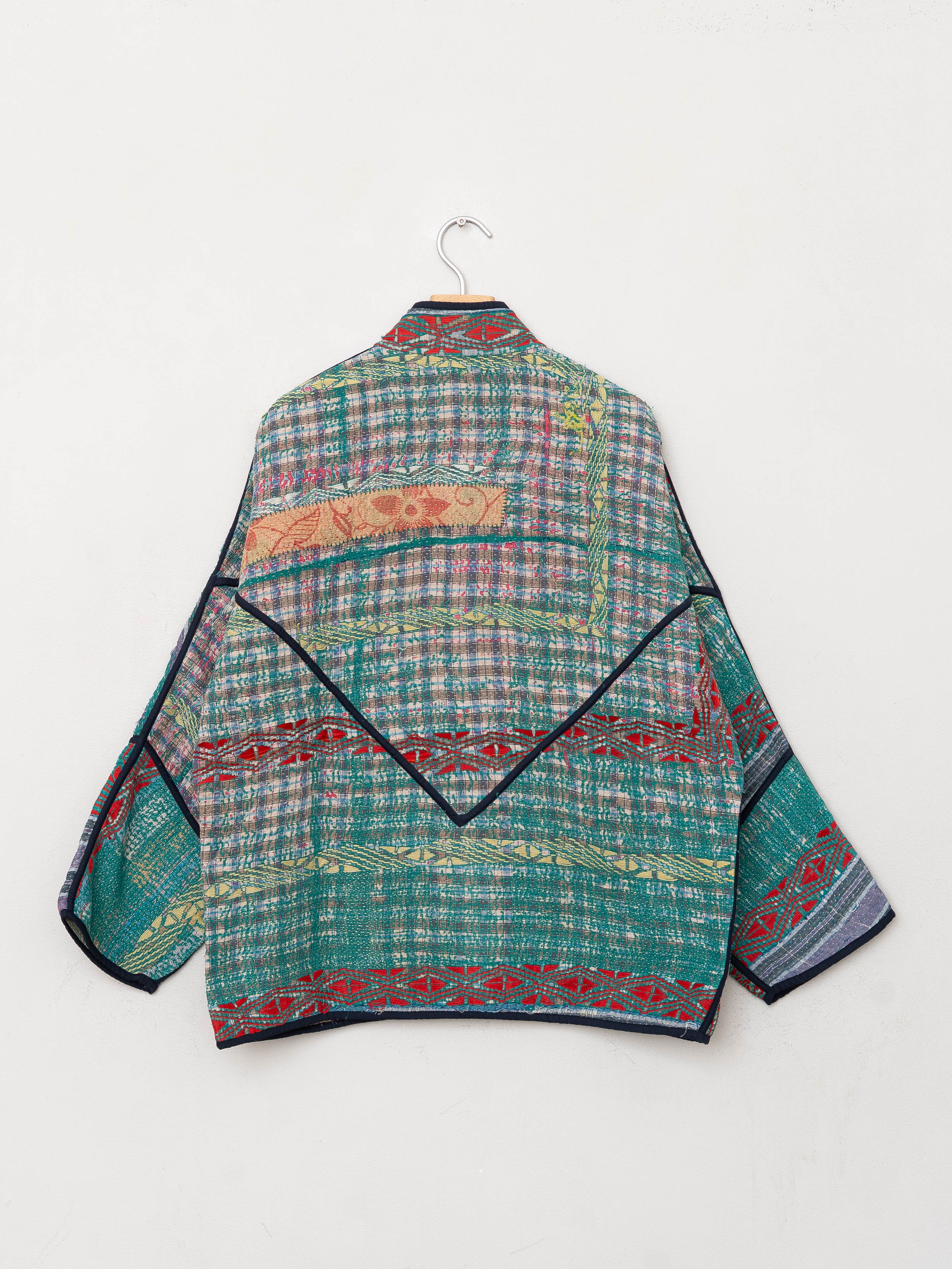 The Ladhiya Quilted Patchwork Kantha Jacket