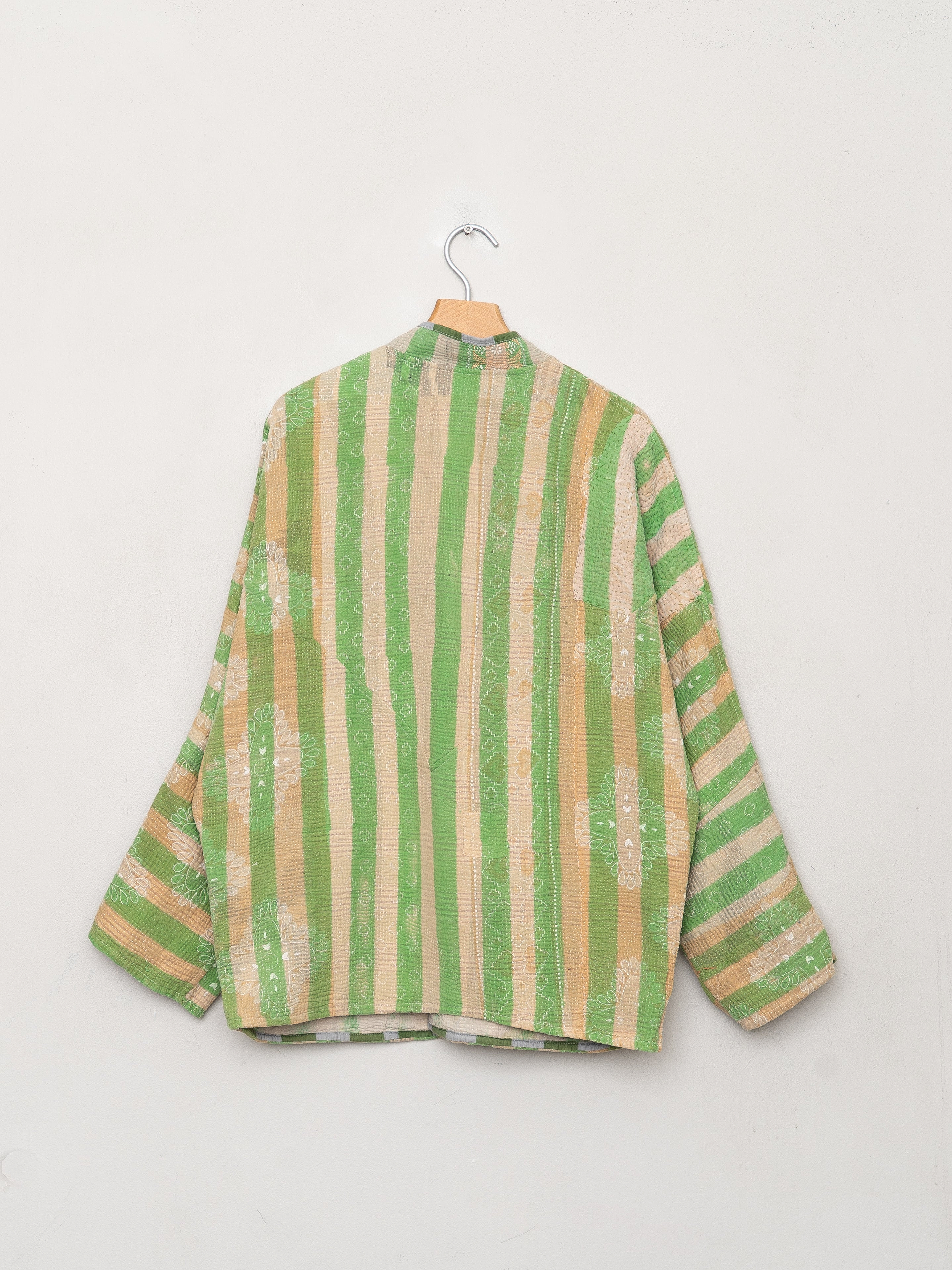 The Ishani Quilted Patchwork Kantha Jacket