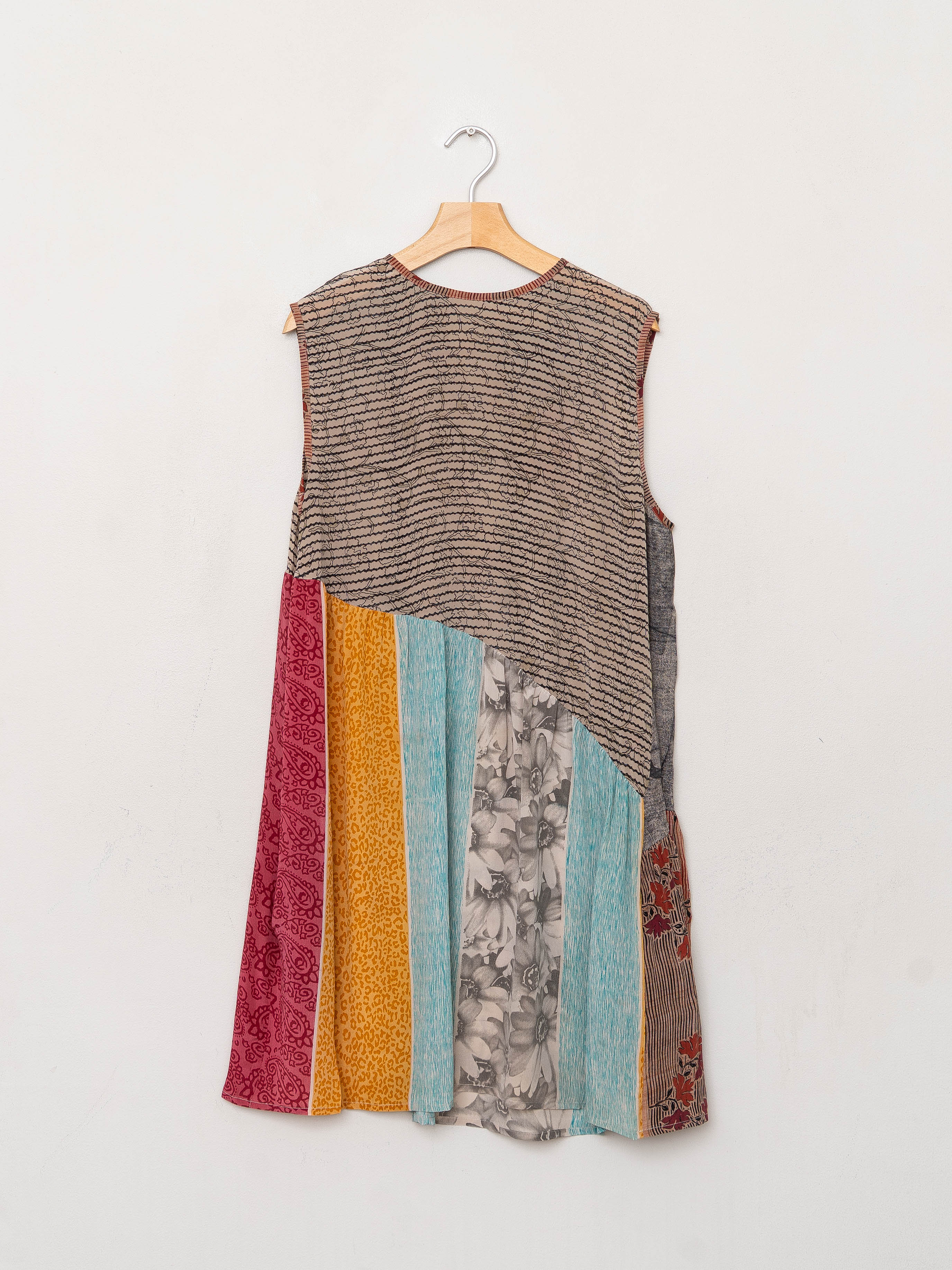 The Anan Short Dress  - Medium / Large - Upcycled Silk