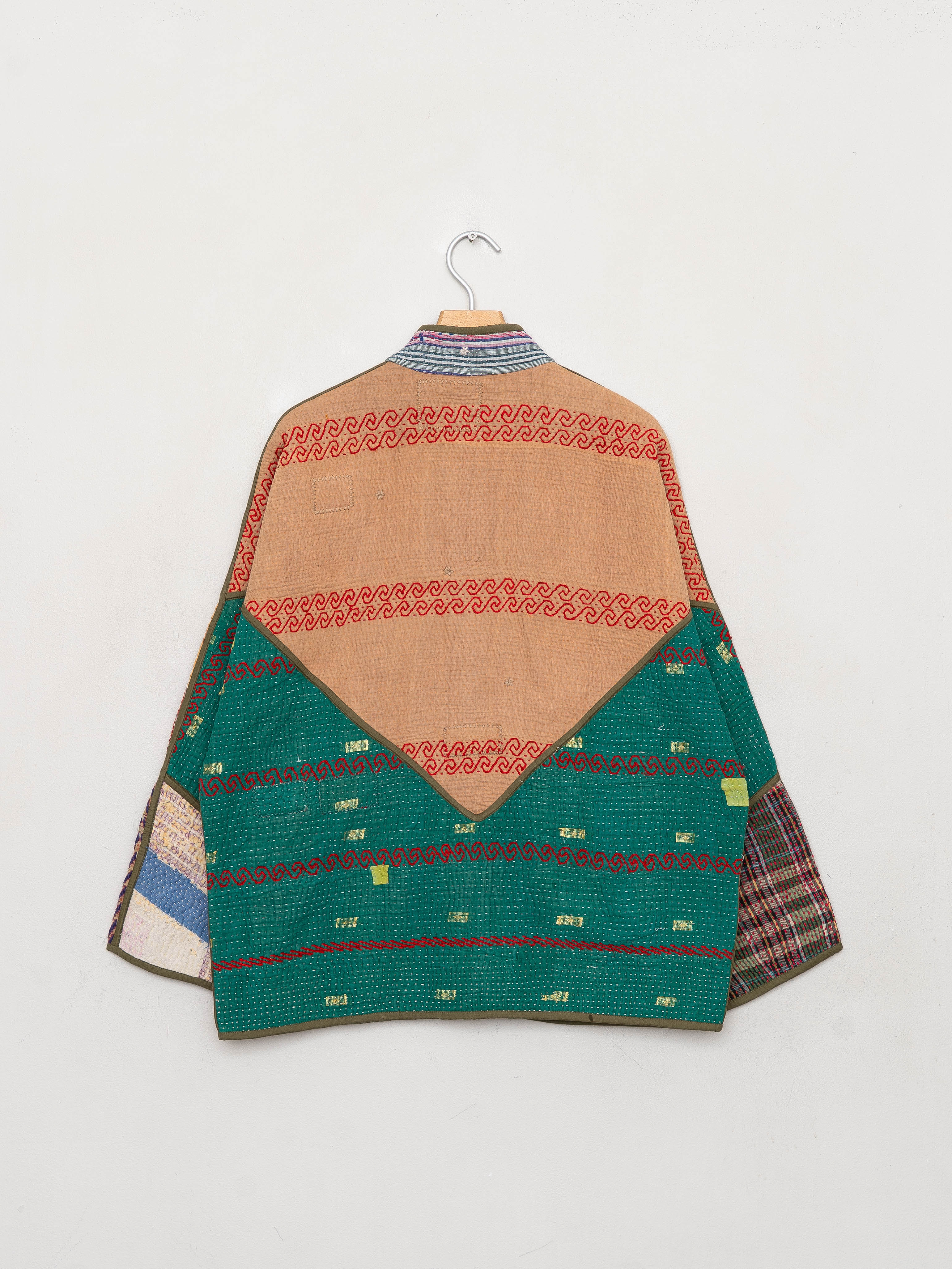 The Ladhiya Quilted Patchwork Kantha Jacket