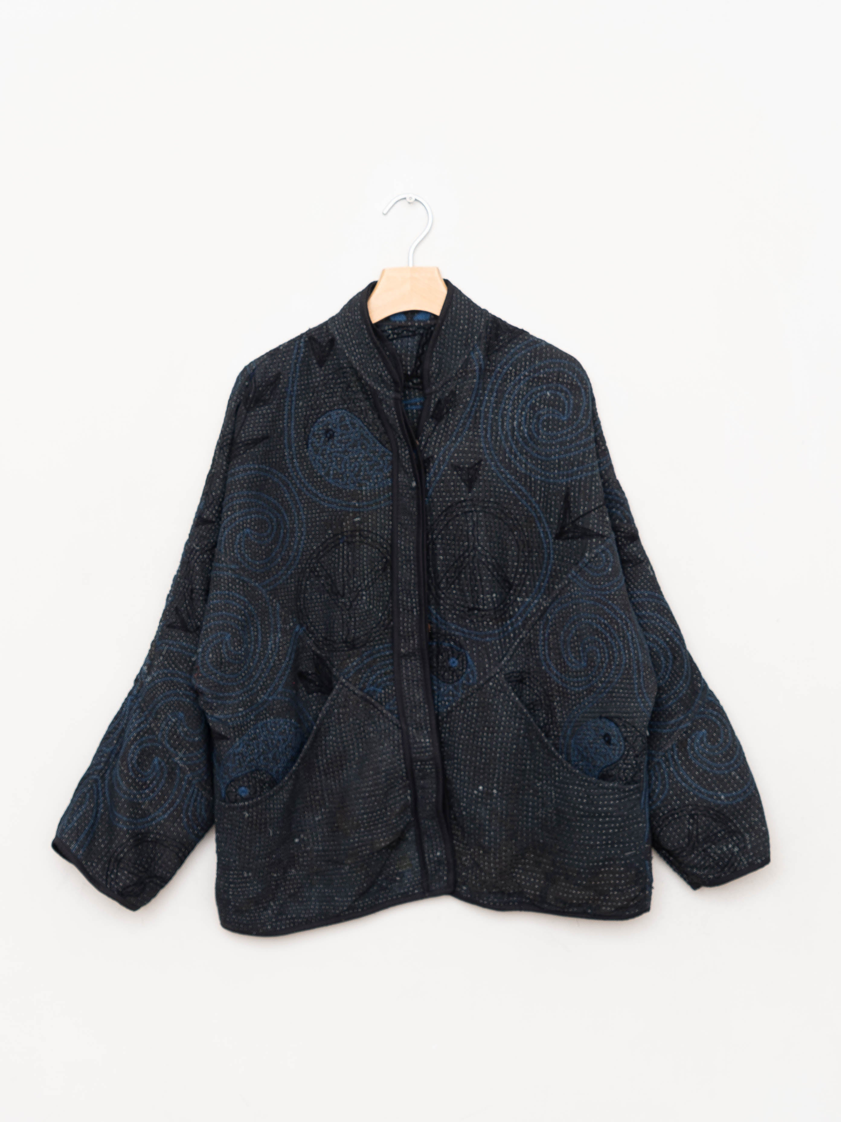 The Ladhiya Quilted Suzani Kantha Jacket
