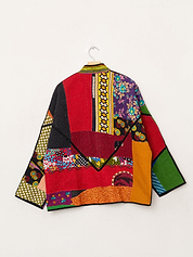 The Ladhiya Quilted Patchwork Kantha Jacket