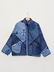 The Ladhiya Denim Suzani Jacket - Small