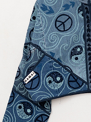 The Kaira Cropped Denim Suzani Jacket - Medium