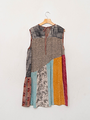 The Anan Short Dress  - Medium / Large - Upcycled Silk
