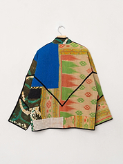 The Ladhiya Quilted Patchwork Kantha Jacket